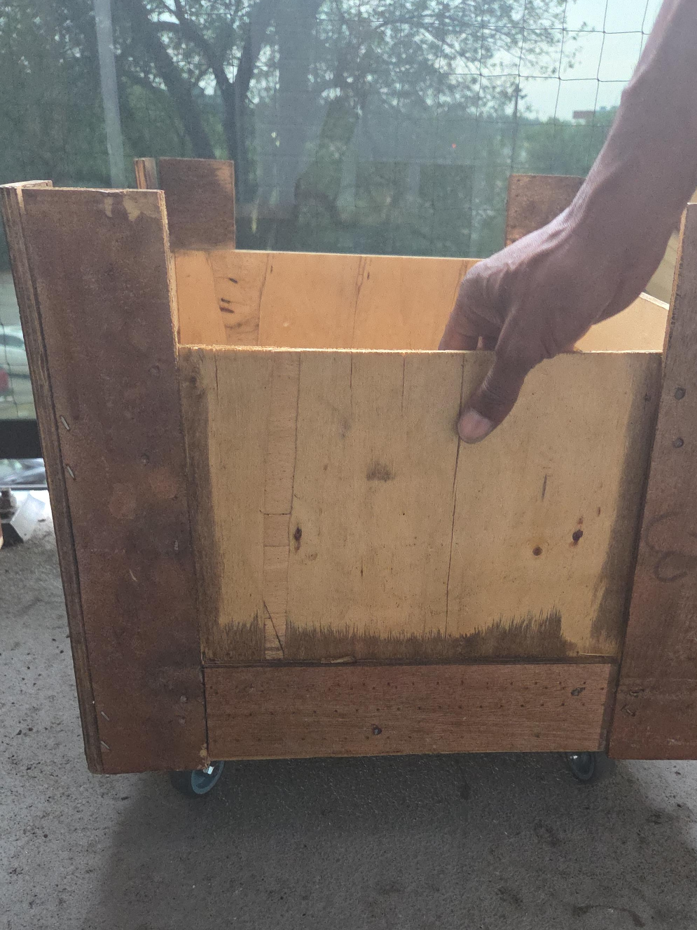 Wooden Rolling Storage Box thumbnail