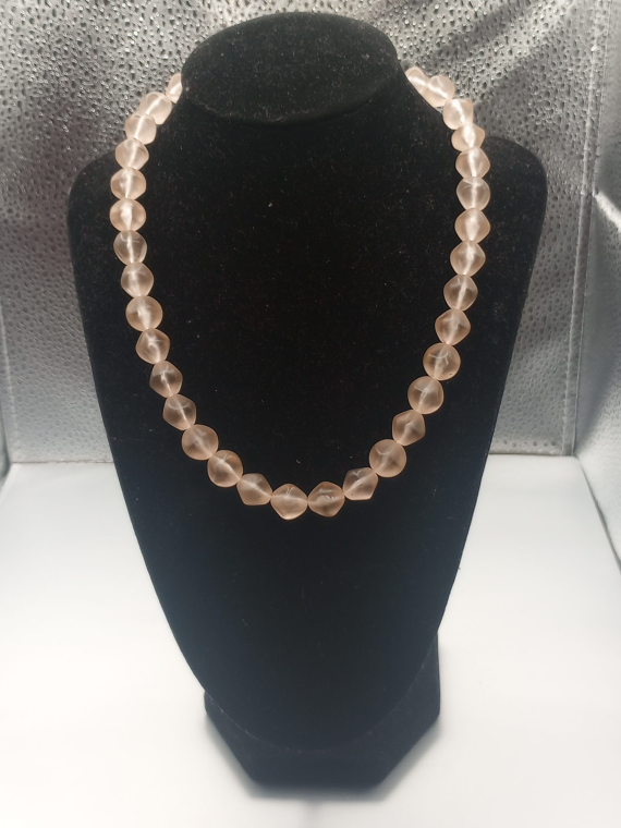Beaded Necklace - Peach Color thumbnail