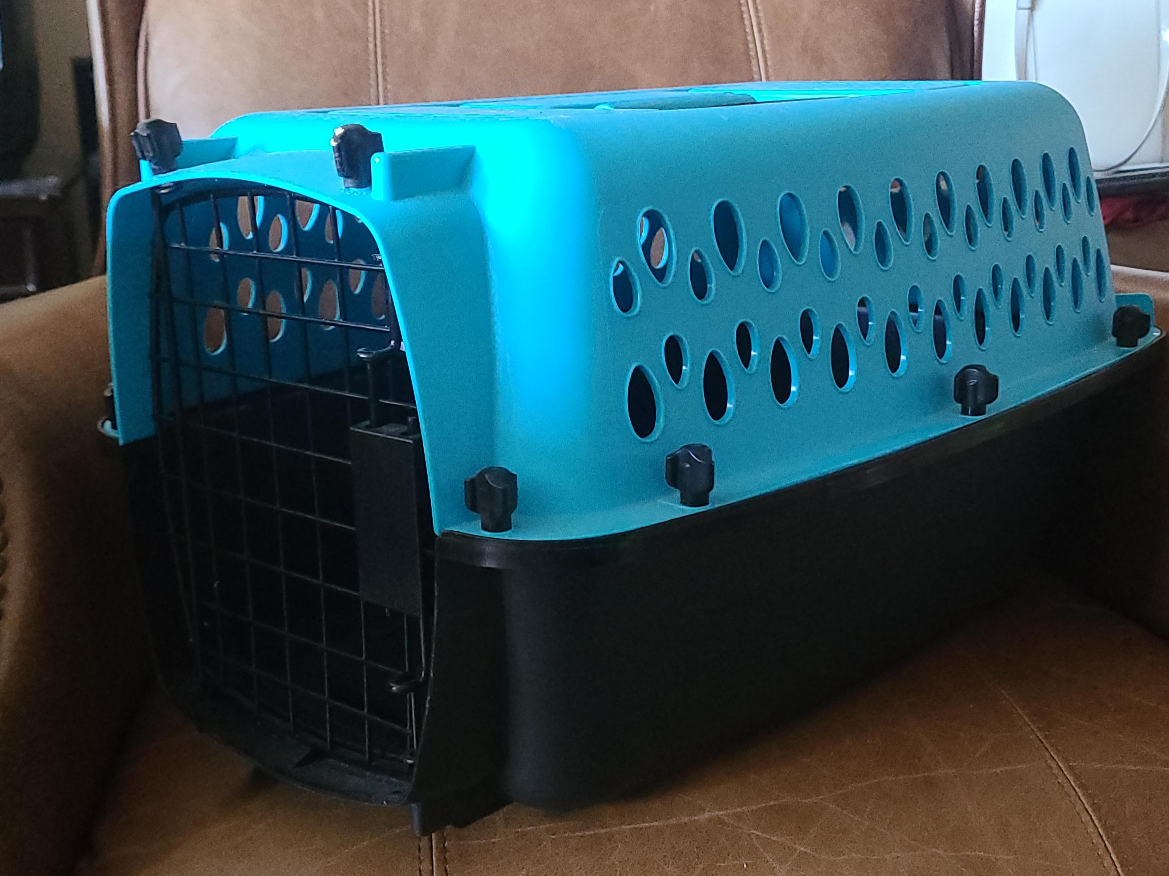 Pet Carrier - Blue & Black thumbnail