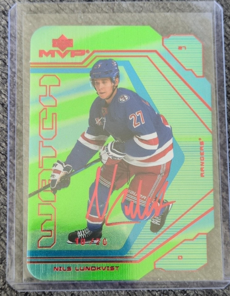 Nils Lundkvist MVP Match Hockey Card