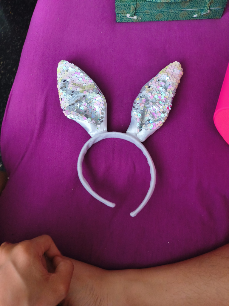 Sequin Bunny Ears Headband thumbnail