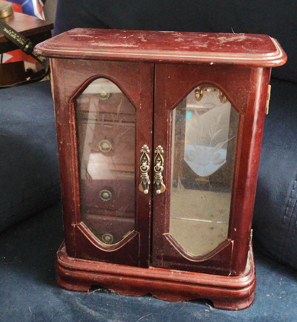 Wooden Jewelry Armoire thumbnail
