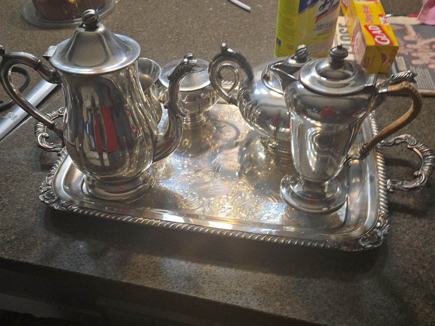 Vintage Silver Plated Tea Set thumbnail