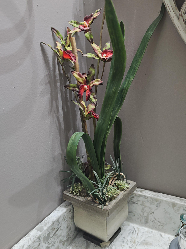 Artificial Orchid Flower Arrangement thumbnail