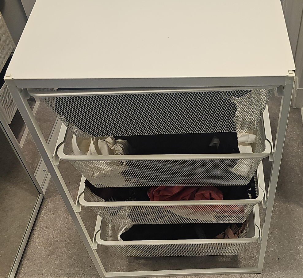 IKEA White Metal Storage Unit thumbnail