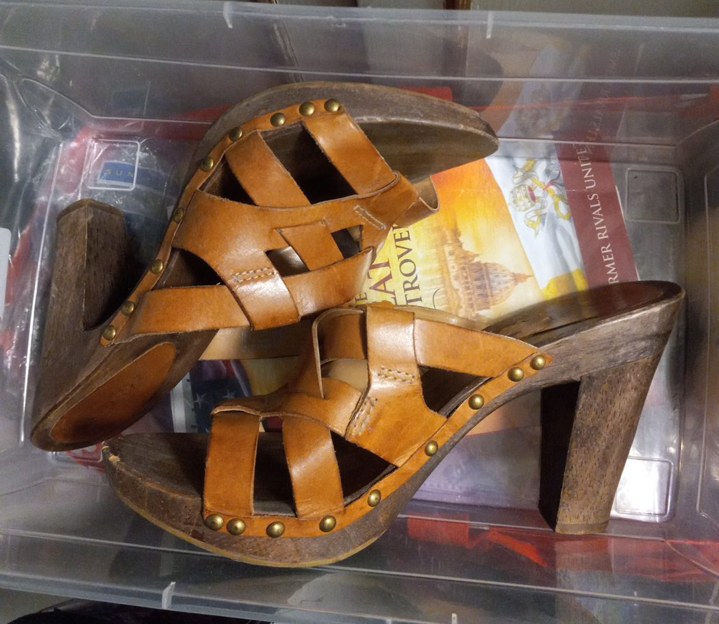 Leather Heeled Clogs thumbnail
