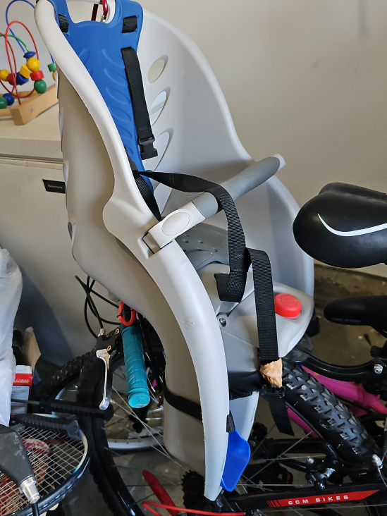 CCM Child Bike Seat - Grey & Blue thumbnail