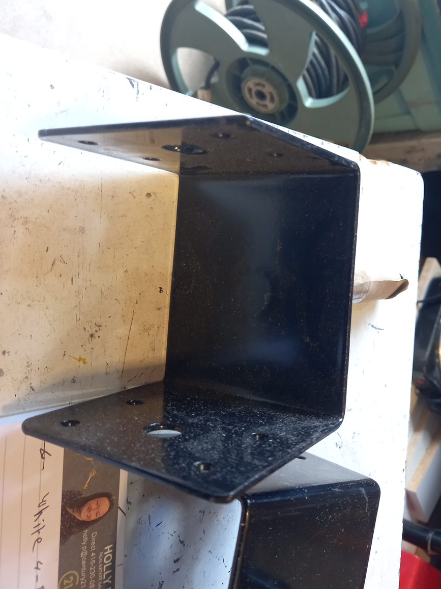 Black Metal Bracket - 4 Inch thumbnail