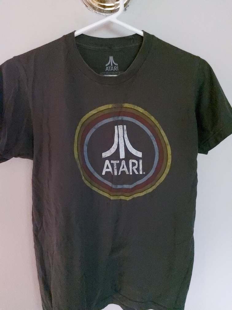 Atari Olive Green Graphic Tee - Size S thumbnail