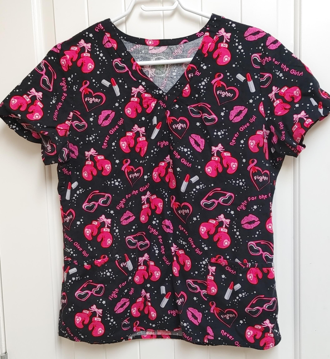 Patterned Nursing 100 % cotton Scrub Top