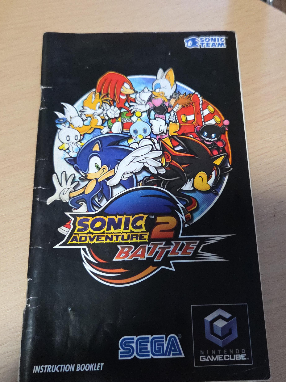 Sonic Adventure 2 Battle Instruction Booklet thumbnail