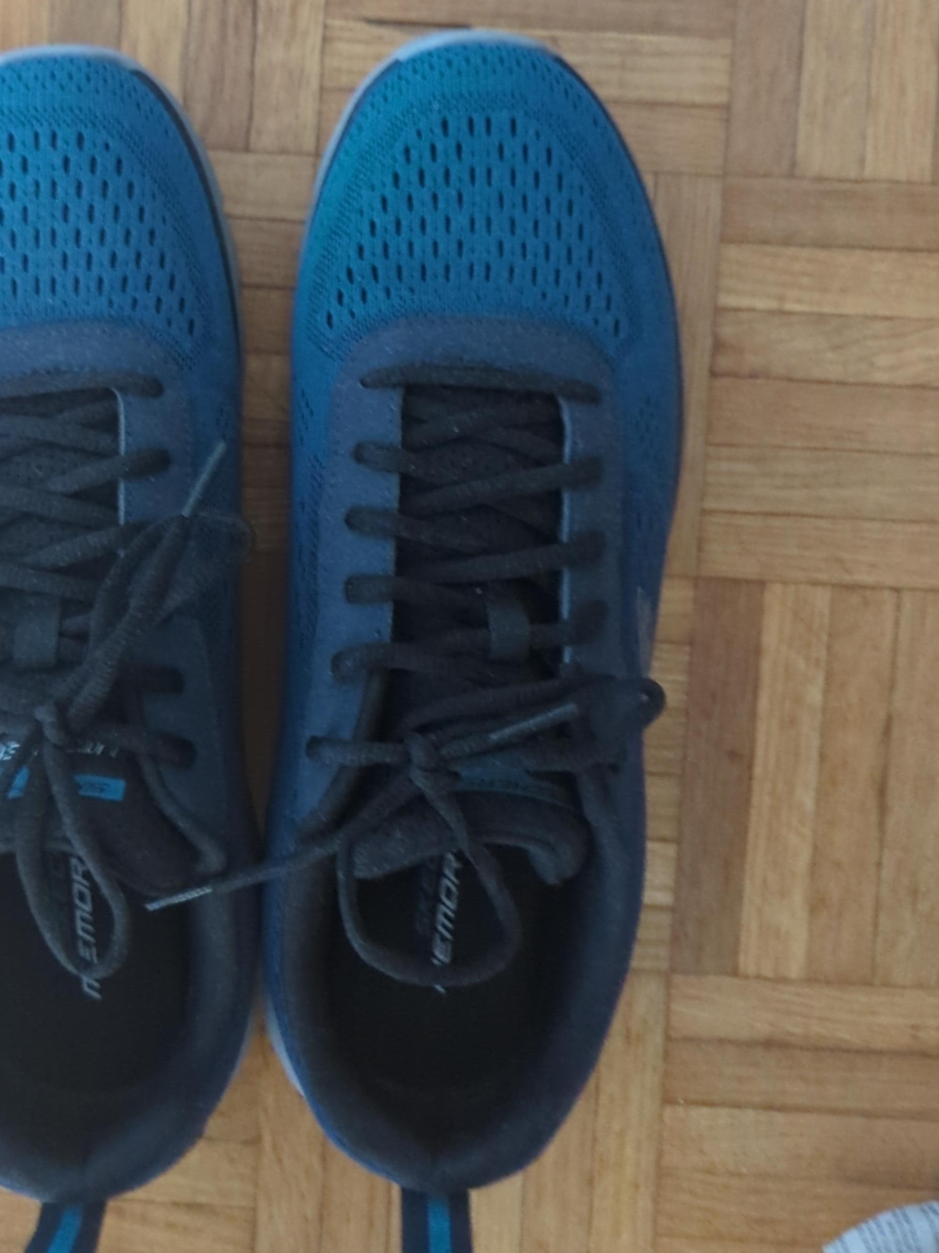 Blue Skechers Memory Foam Sneakers thumbnail