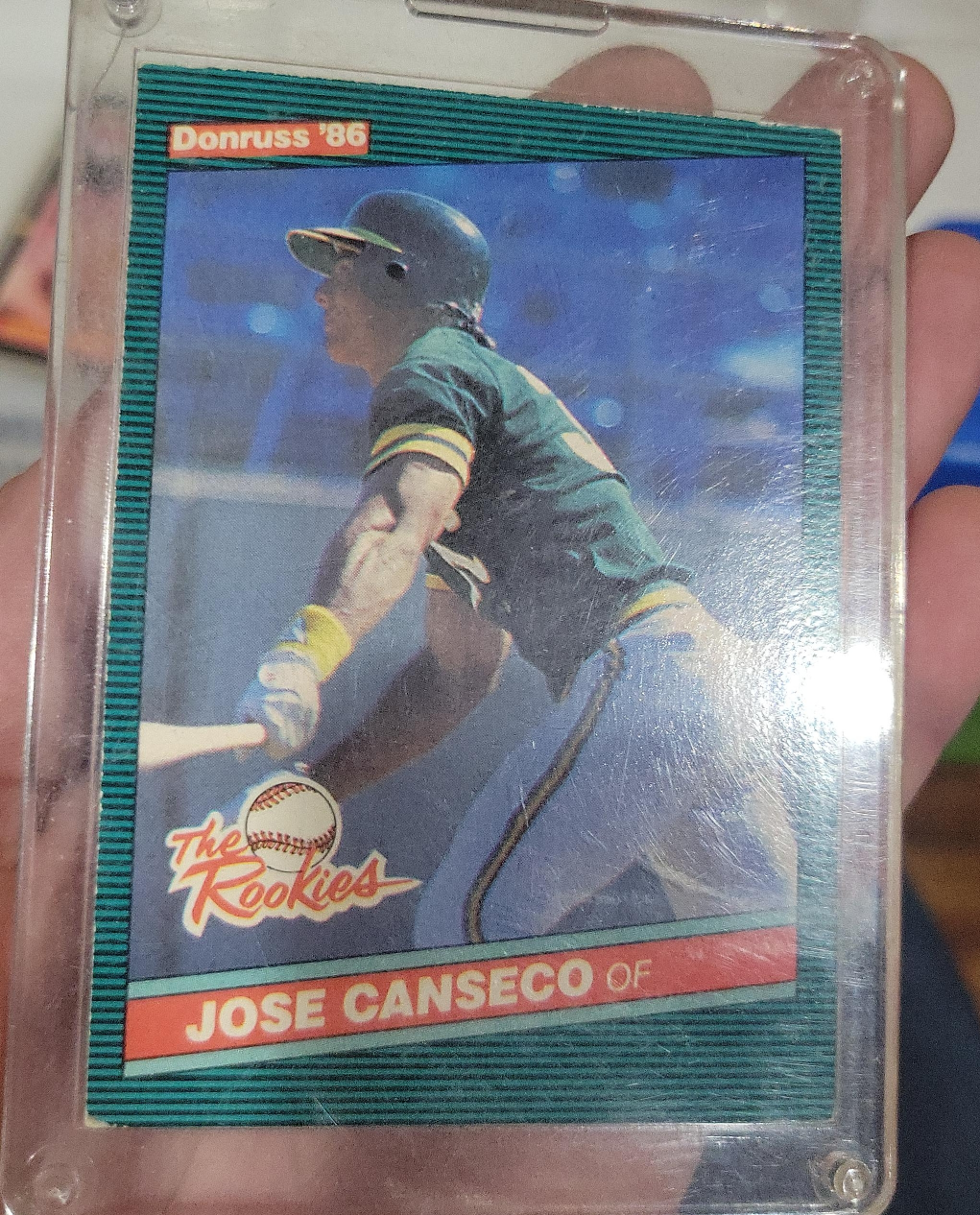 1986 Donruss The Rookies Jose Canseco Baseball Card