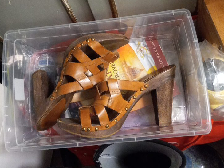 Brown Leather Heeled Sandals thumbnail