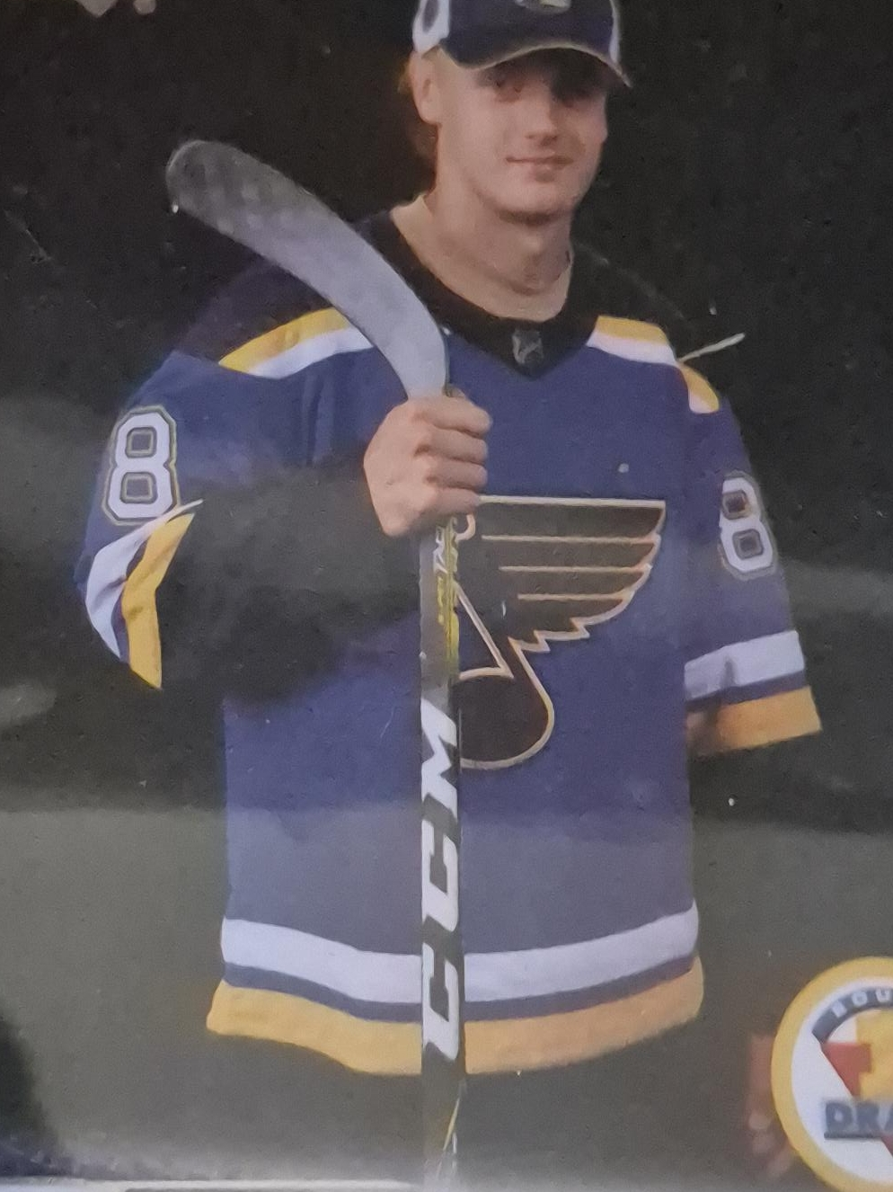 CCM Hockey Stick & St. Louis Blues Jersey thumbnail