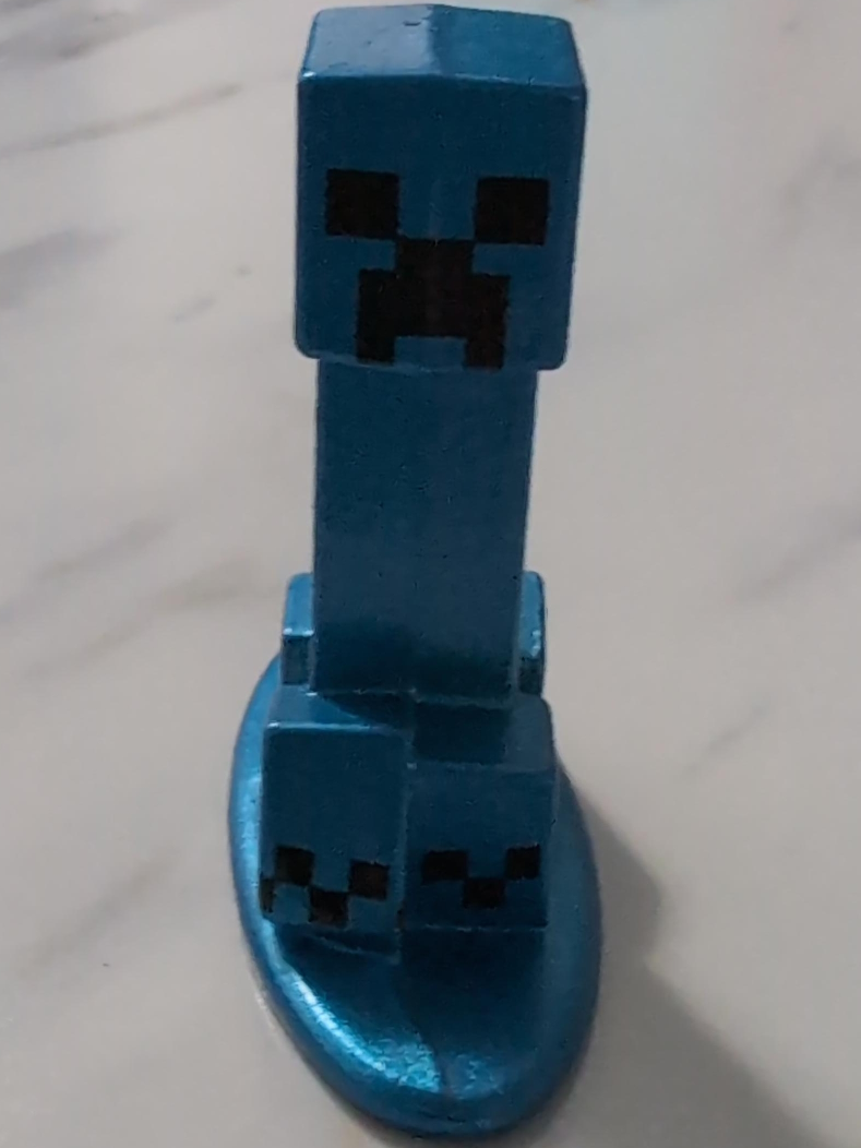 Minecraft Creeper Figurine - Blue thumbnail
