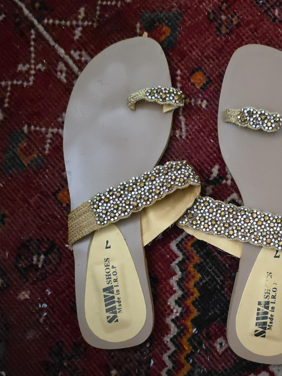 SAVA Shoes Rhinestone Sandals - Size 7 thumbnail