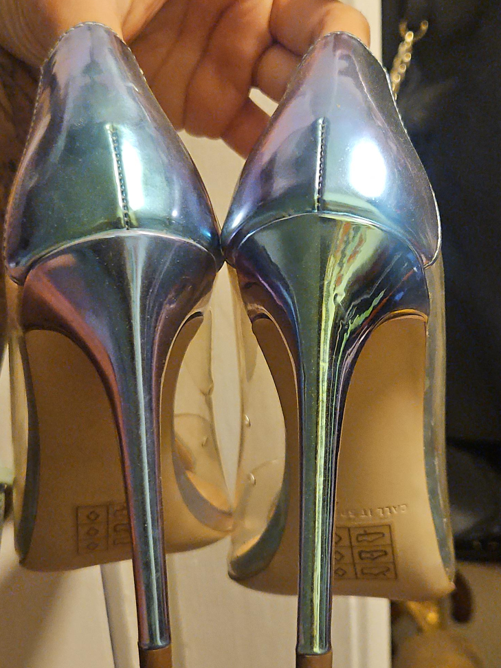 Call It Spring Iridescent Heels 7 or 7.5 thumbnail