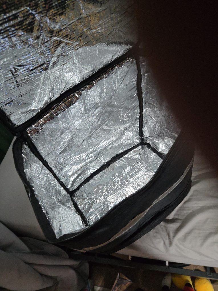 Insulated Food Delivery Bag - Black thumbnail