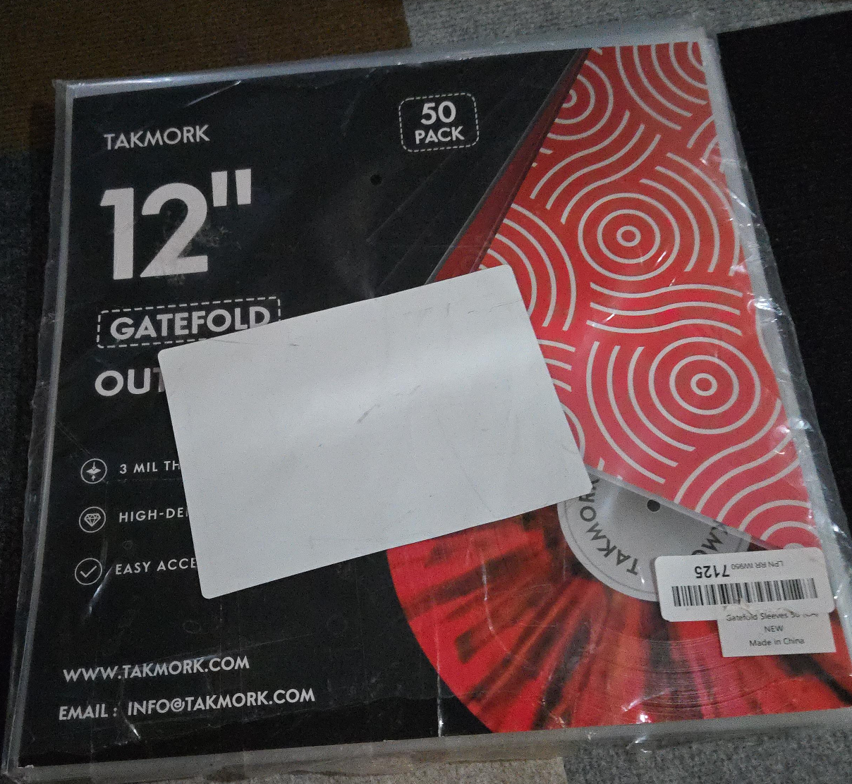 New Takmork 12" Gatefold Record Sleeves - 50 Pack thumbnail