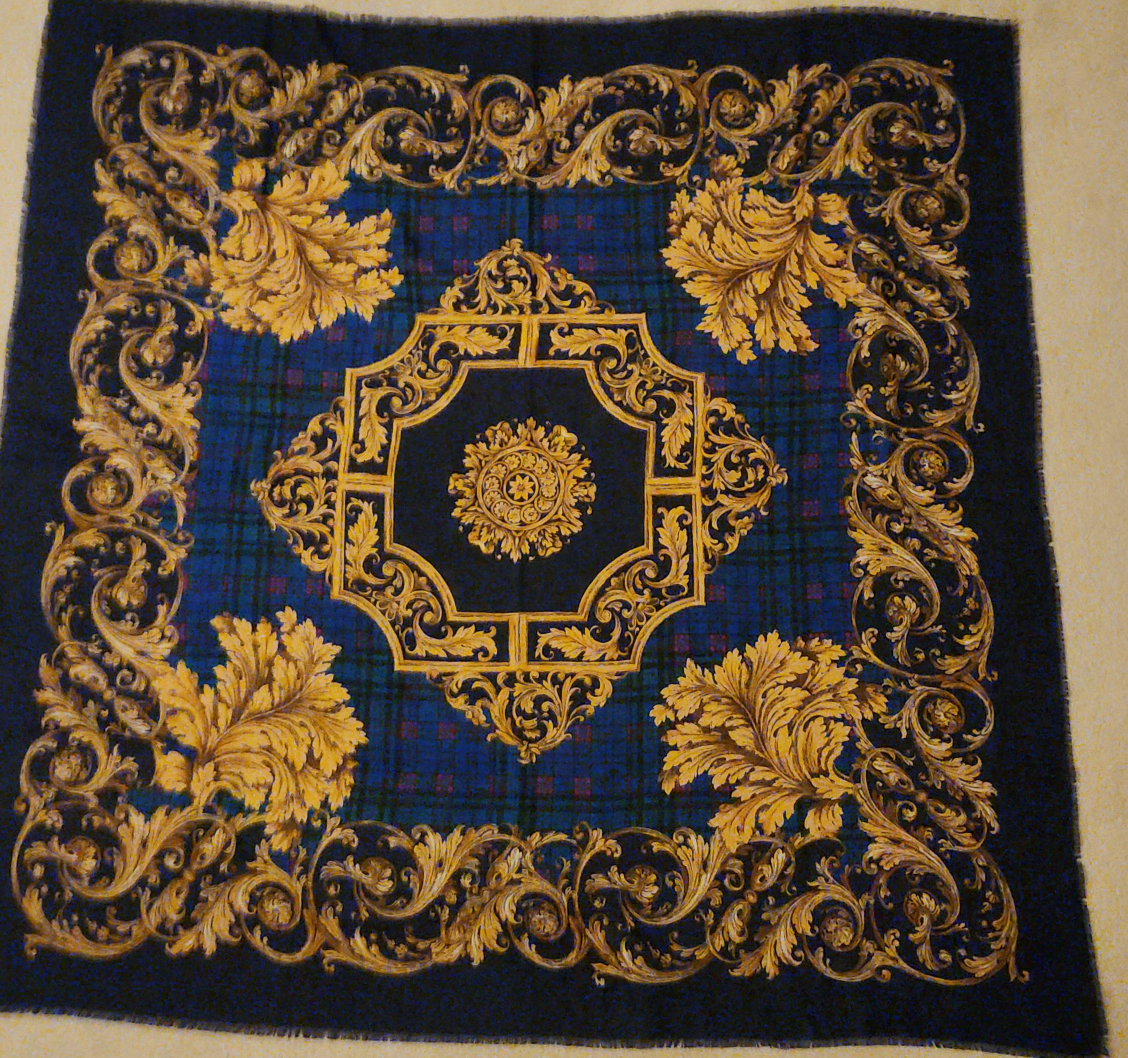 Art of the Scarf for The Tie Rack Scarf - Blue & Gold thumbnail