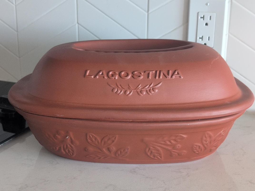 Lagostina Ceramic Oval Roaster with Lid thumbnail