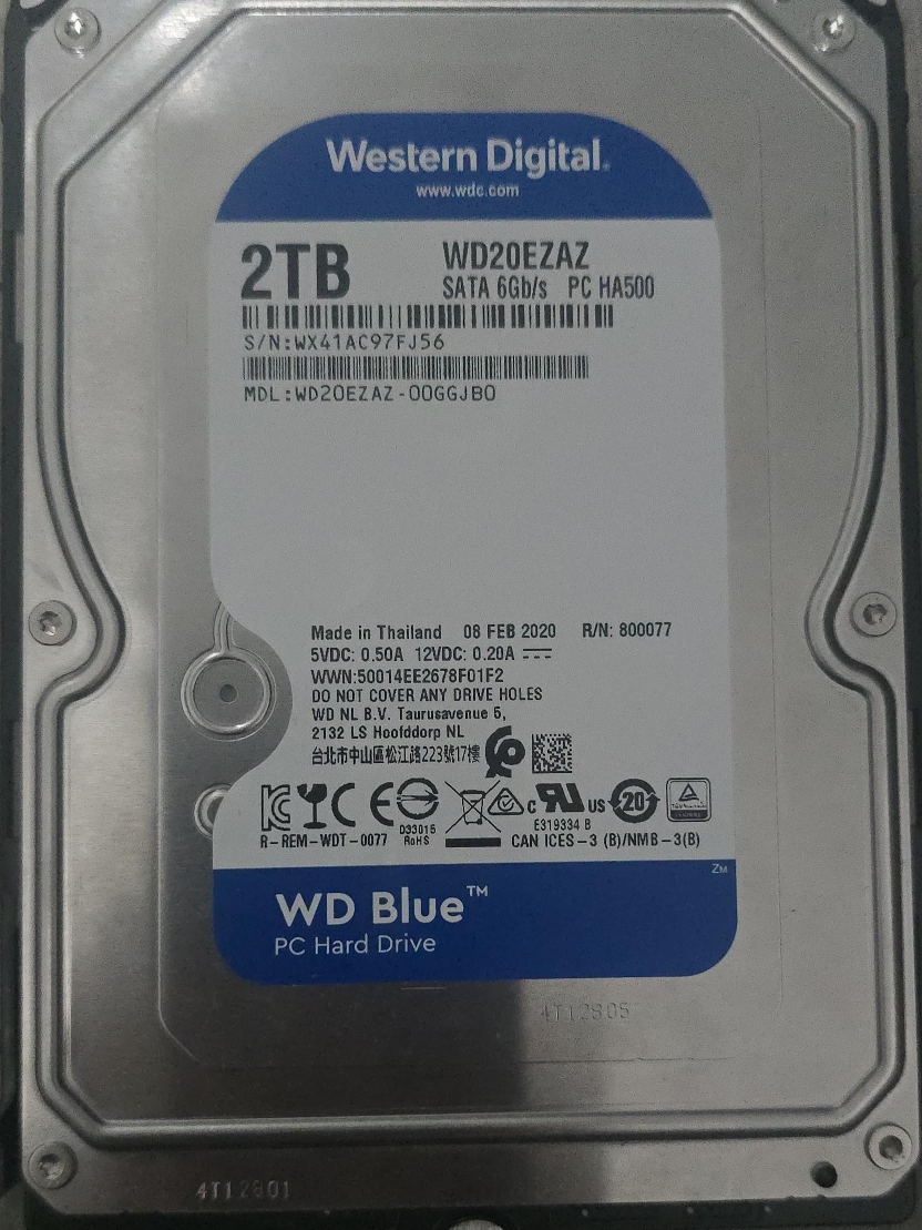 Western Digital WD Blue 2TB PC Hard Drive