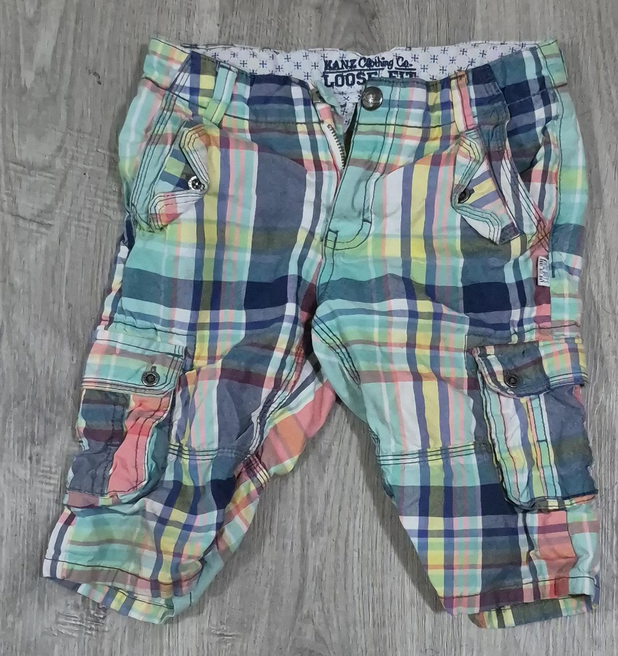 Kanz Clothing Co. Loose Fit Plaid Shorts thumbnail