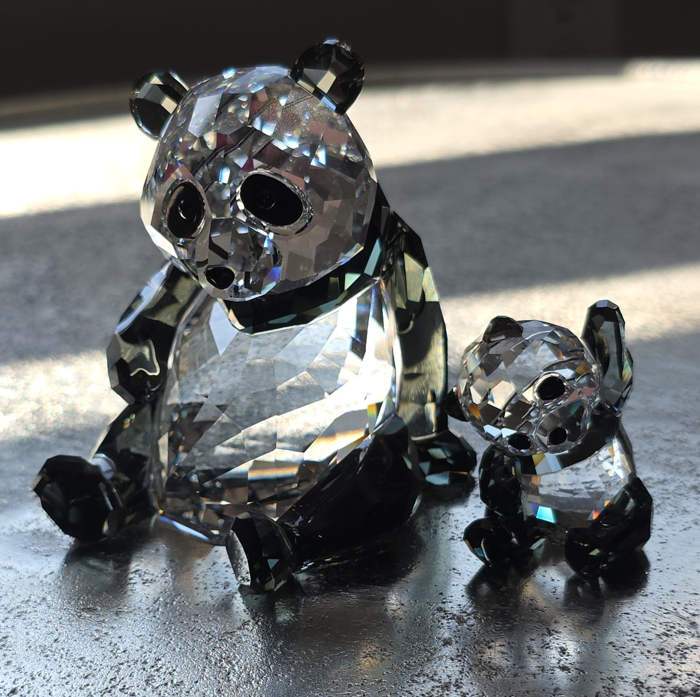 Swarovski Crystal Panda Bear Figurines thumbnail
