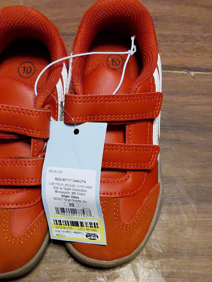 New Cat & Jack Dakota Red Toddler Shoes - Size 10 thumbnail