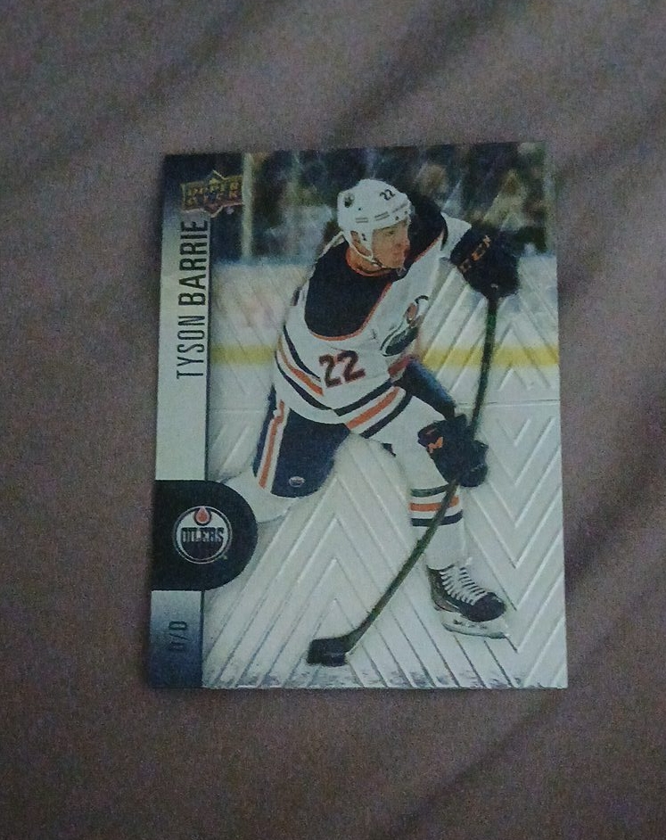 Tyson Barrie Upper Deck Oilers Hockey Card thumbnail
