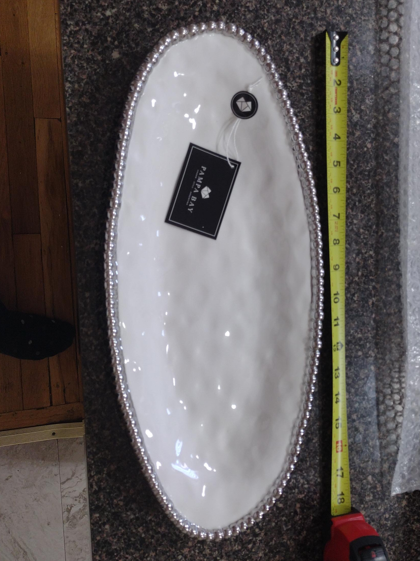 Pampa Bay White Serving Platter - NEW thumbnail