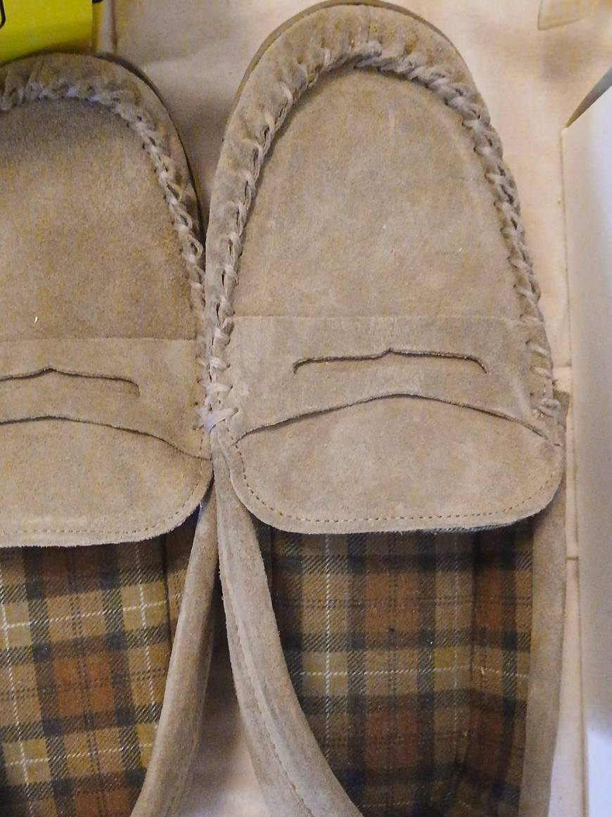 Suede Moccasin Slippers thumbnail