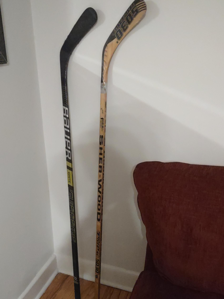 Bauer Supreme Ignite & Sherwood 5030 Hockey Sticks