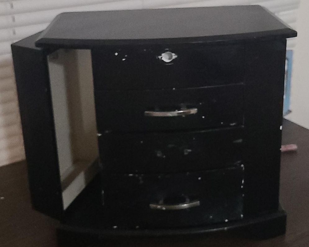 Black Wooden Jewelry Box thumbnail