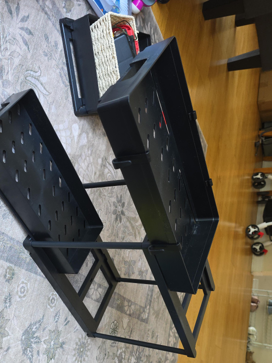 Black Rolling Storage Cart thumbnail