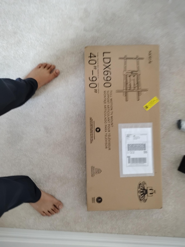 Kanto LDX690 Full Motion TV Mount 40"-90" thumbnail
