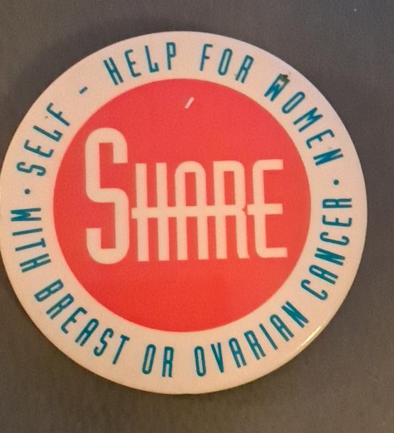 SHARE Breast or Ovarian Cancer Pin thumbnail