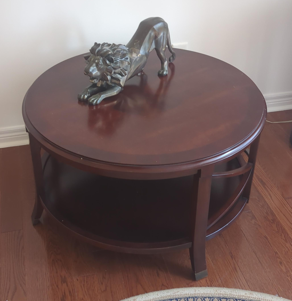 Round Wood Coffee Table thumbnail