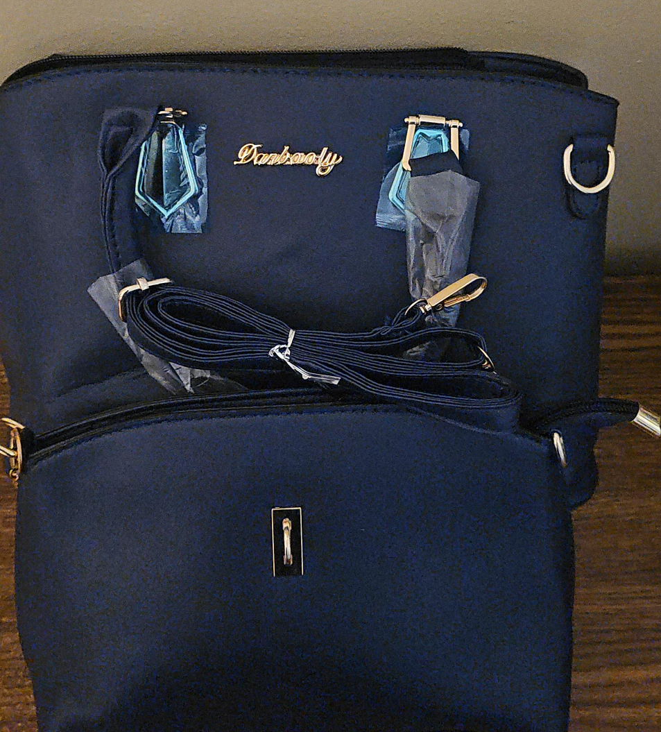 New Darkbaoly Navy Blue Satchel thumbnail