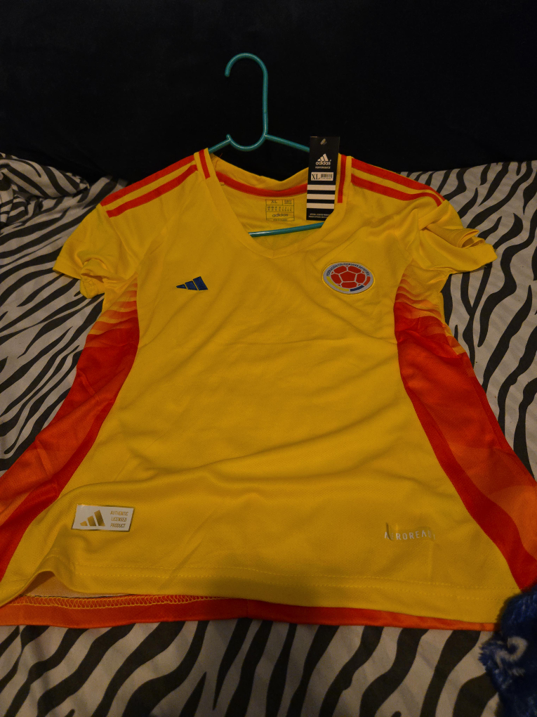 Adidas Colombia Soccer Jersey - XL - Yellow thumbnail