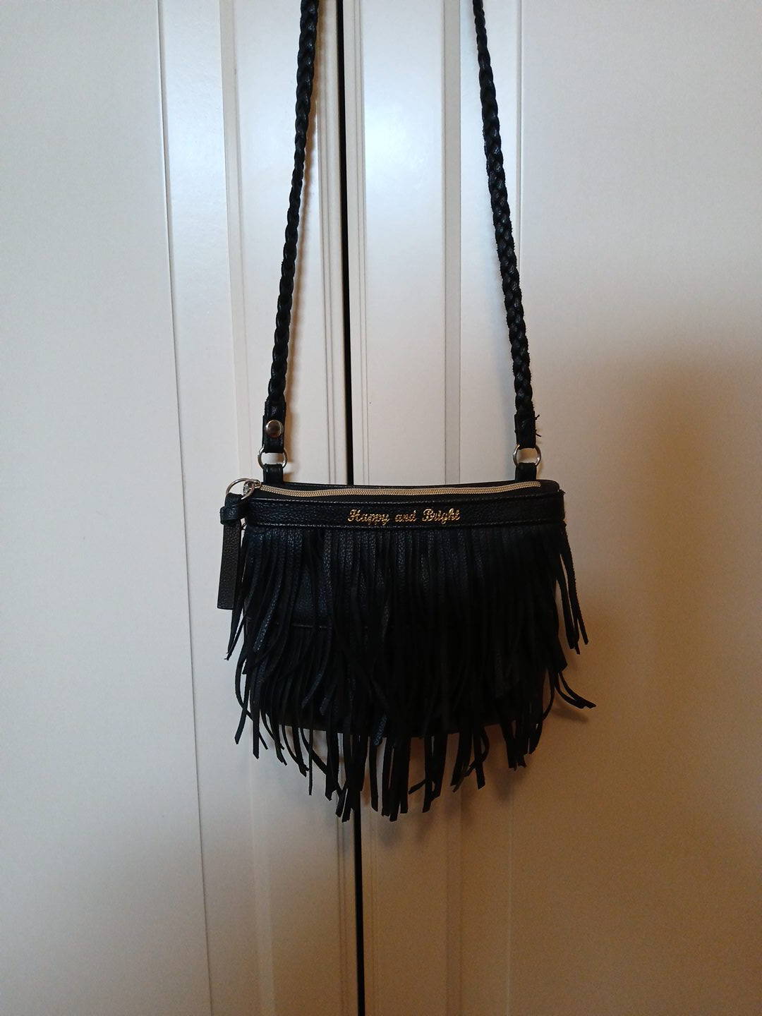 Name Nom Black Fringe Crossbody Bag thumbnail