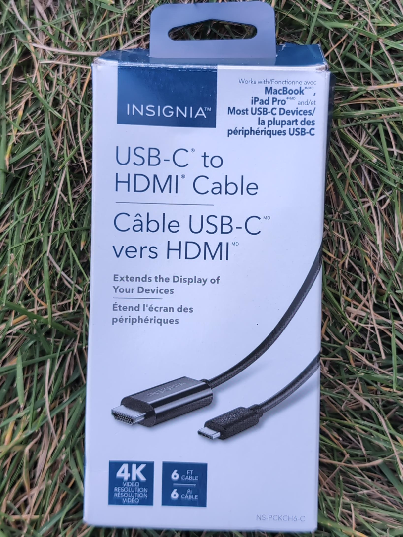 Insignia USB-C to HDMI Cable - 6 ft thumbnail