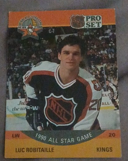 Luc Robitaille 1990 All Star Game Pro Set Card thumbnail