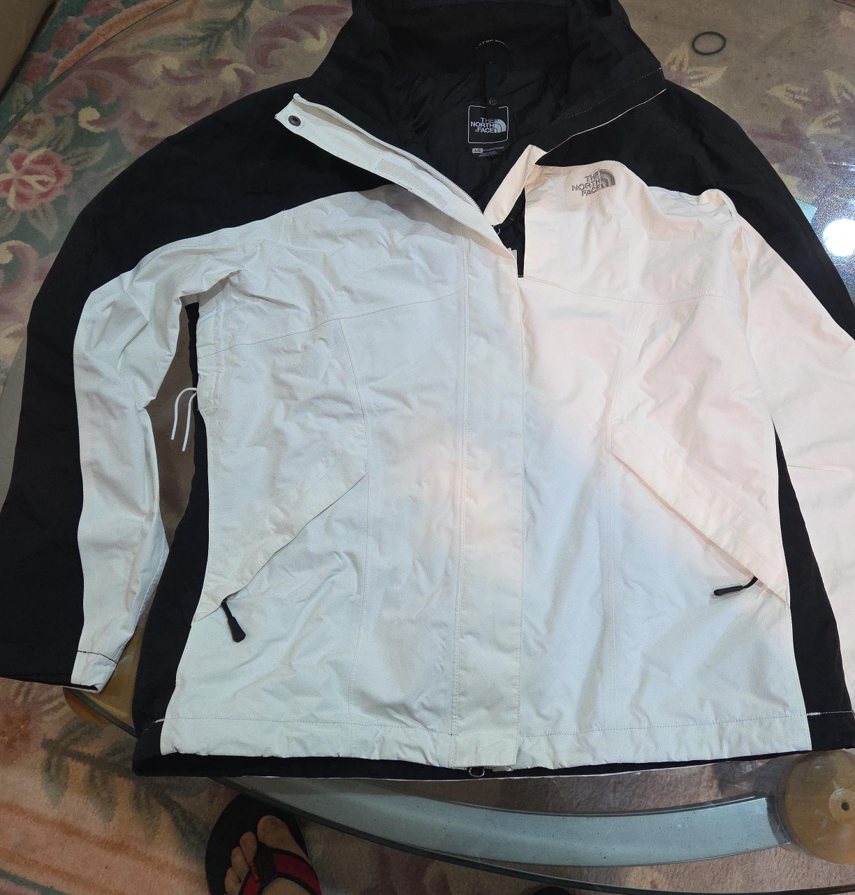 The North Face Jacket - Black & White - Size L thumbnail