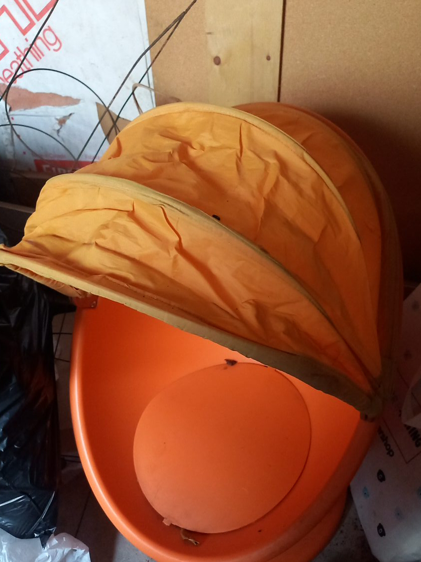 Orange Kids Chair with Canopy thumbnail