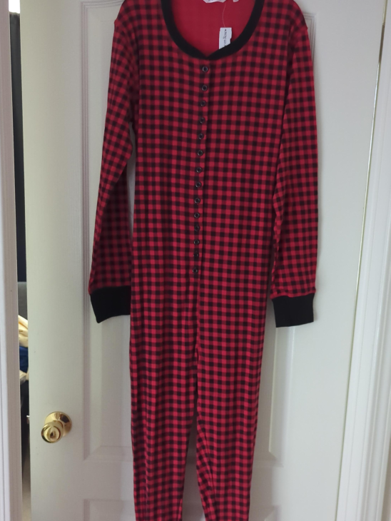 Plum & Bow Red Plaid Onesie thumbnail