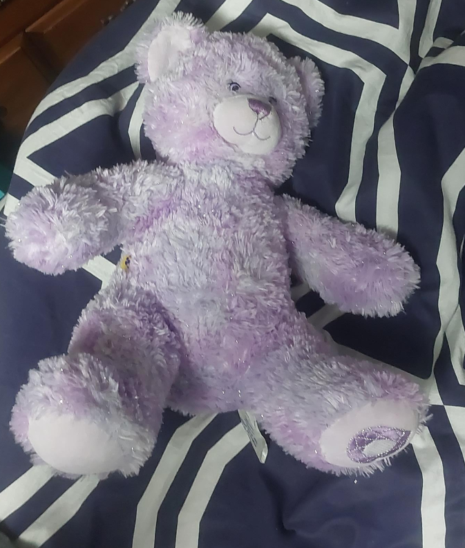 Build-A-Bear Lilac Teddy Bear thumbnail