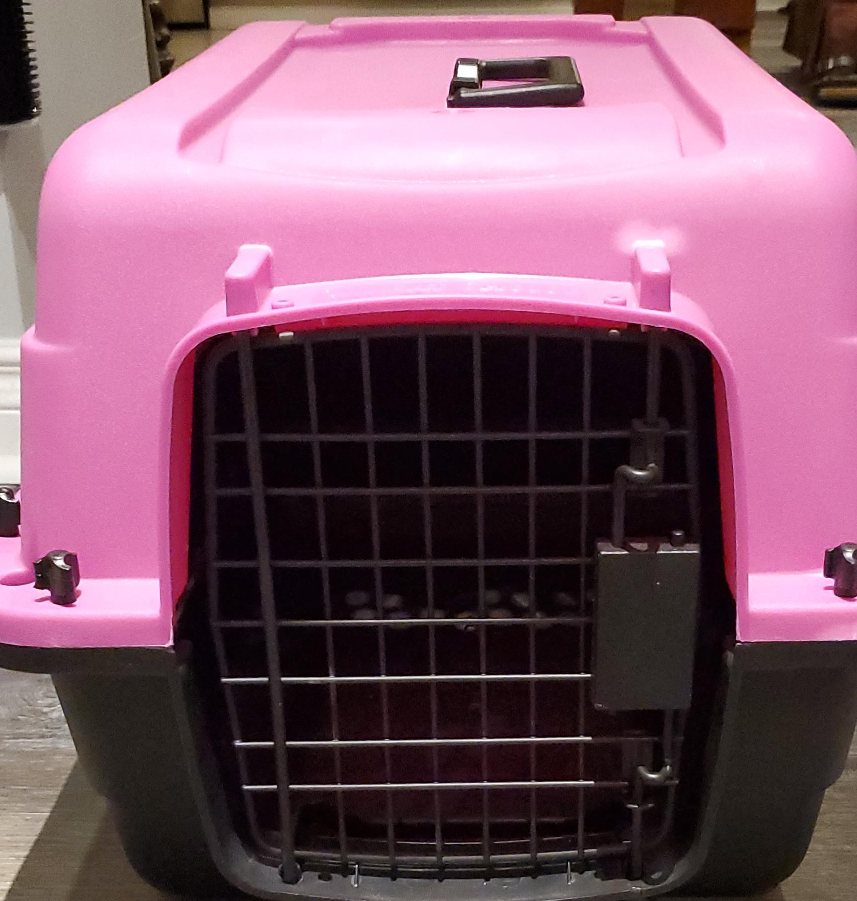 Grreat Choice Pet Carrier - Pink & Black thumbnail