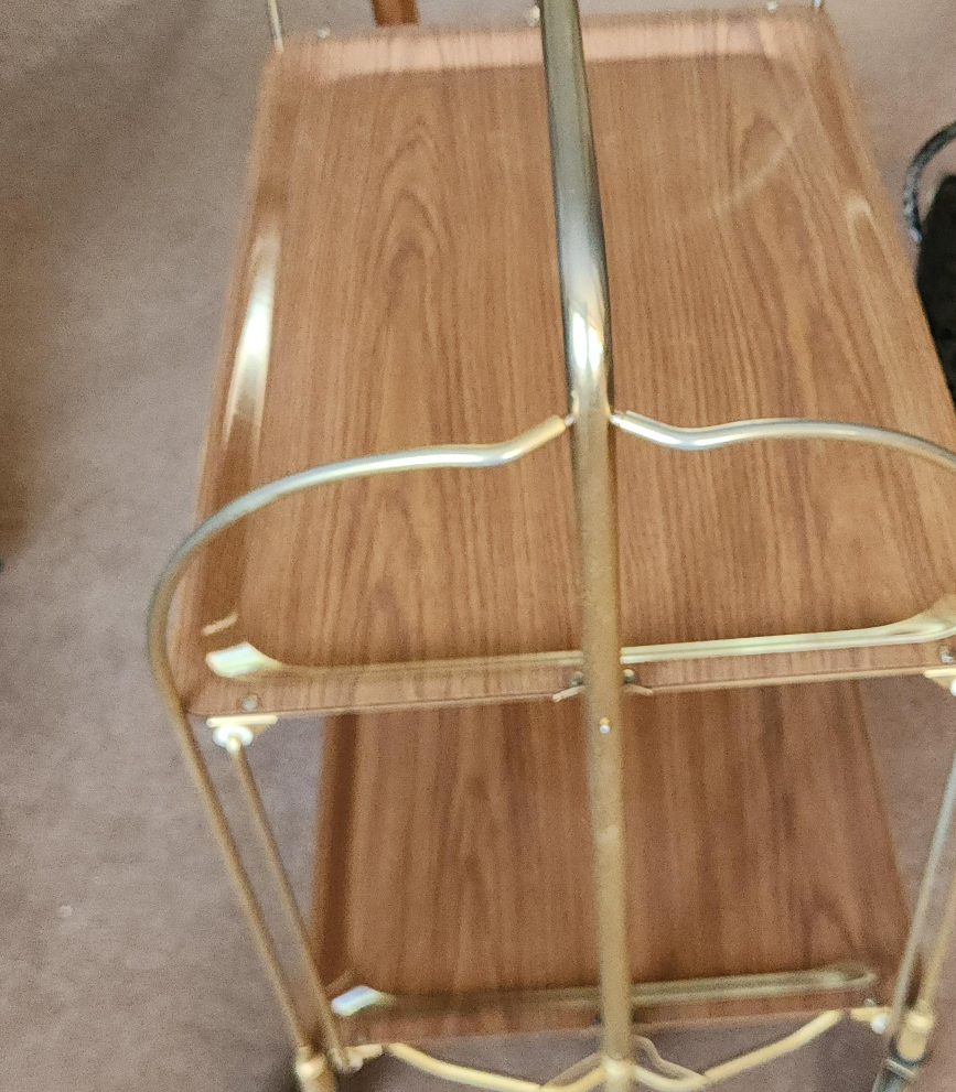 Vintage Metal Bar Cart thumbnail